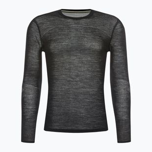 Bluză termică pentru bărbați Smartwool Intraknit Merino 200 Crew black/white