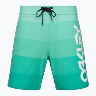 Pantaloni scurți de baie Oakley Retro Mark 19" pentru bărbați, verde FOA4043047GR