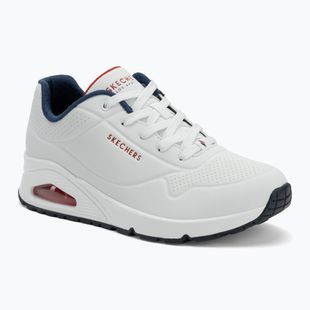 Încălțăminte pentru femei  SKECHERS Uno Stand On Air white durabuck/navy/red trim/mesh