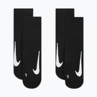 Șosete Nike Court Multiplier Max 2 perechi black/black