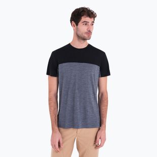 Tricou de trekking pentru bărbați icebreaker Merino Cool-Lite Sphere III SS Tee Colour Block graphite hthr