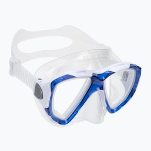 Mască de snorkeling Mares Trygon transparent și albastru marin 411262