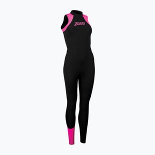 Costum de înot pentru femei Zoggs OW Explorer LJ 3.2.2 mm black/pink