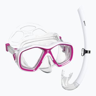 Set de snorkeling pentru copii Mares Tapu Jr pink/white/clear