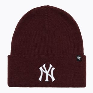 Căciulă de iarnă 47 Brand MLB New York Yankees Haymaker dark maroon