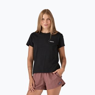 Tricou pentru femei Patagonia P-6 Logo Responsibili-Tee black