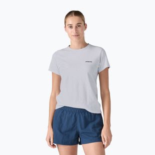 Tricou de trekking pentru femei  Patagonia P-6 Logo Responsibili-Tee white