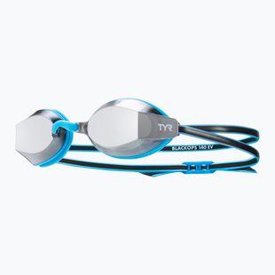 Ochelari de înot pentru copii TYR Blackops 140 Ev Racing Mirrored silver/ blue/ black
