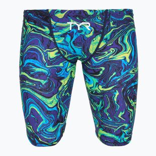 Jammer-uri de înot pentru bărbați TYR Thresher Jammer Hyperblitz blue/green
