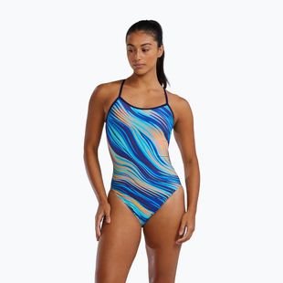 Costum de baie pentru femei dintr-o piesă TYR Durafast Elite Riptidal Trinityfit teal/orange