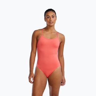 Costum de baie pentru femei dintr-o piesă TYR Durafast Elite Solid Cutoutfit coral