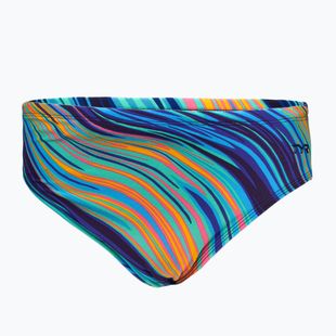 Slipuri de înot pentru bărbați TYR Durafast Elite Riptidal Briefs teal/orange