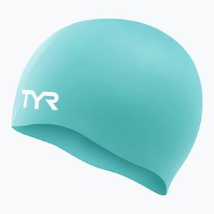 Cască de înot TYR Wrinkle Free Silicone turquoise