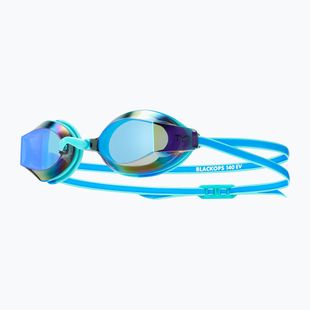Ochelari de înot pentru copii TYR Blackops 140 Ev Racing Mirrored blue/turquoise