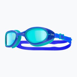 Ochelari de înot TYR Special Ops 2.0 Mirrored royal / aqua