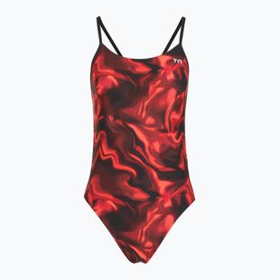 Costum de baie întreg pentru femei TYR Durafast Elite Waveform Cutoutfit red