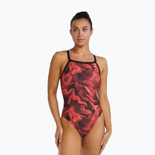 Costum de baie întreg damă Tyr Durafast Elite Waveform Diamondfit red