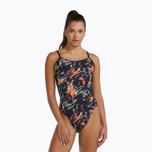 Costum de baie întreg pentru femei Tyr Durafast Elite Validus Cutoutfit orange/aqua/black