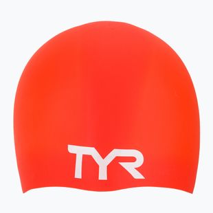 Cască de înot TYR Wrinkle Free Silicone bright red
