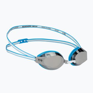Ochelari de înot pentru femei TYR Blackops 140 Ev Racing Mirrored blue/white