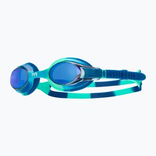 Ochelari de înot pentru copii TYR Swimple Tie Dye Mirrored blue/mint