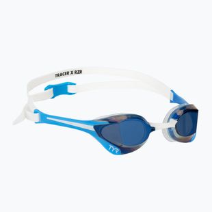 Ochelari de înot TYR Tracer-X Elite Racing Mirrored blue/white
