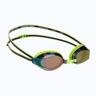 Ochelari înot TYR Blackops 140 Ev Racing Mirrored bright green/black