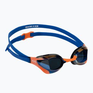Ochelari înot TYR Tracer-X RZR Mirrored blue/orange
