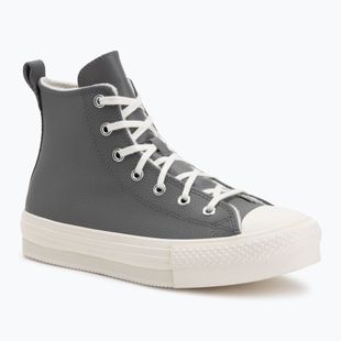 Încălțăminte pentru femei Converse Chuck Taylor All Star EVA Lift Platform Leather sharkskin/warm quarry/egret