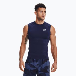 Tank top de antrenament pentru bărbați Under Armour Heat Gear Armour Comp Tank midnight navy/white