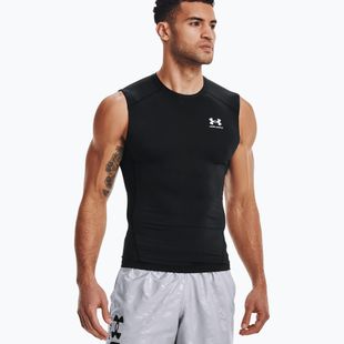 Tricou de antrenament pentru bărbați Under Armour HG Armour Comp SL negru 1361522-001