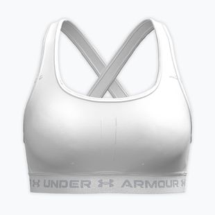 Sutien de antrenament Under Armour Crossback Mid white/white/halo gray