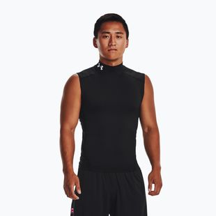 Tricou de antrenament pentru bărbați Under Armour HG Armour Comp Mock black/white