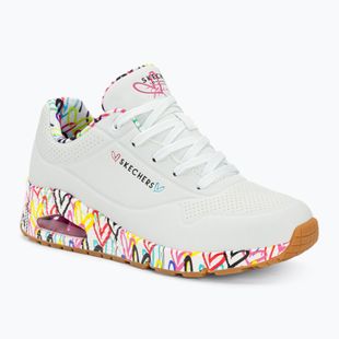 Încălțăminte pentru femei SKECHERS Uno Loving Love white/multi