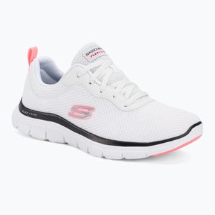 Pantofi de antrenament pentru femei SKECHERS Flex Appeal 4.0 Brilliant View alb/roz