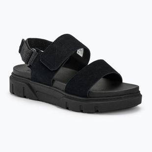 Timberland sandale de femei Greyfield 2 Strap piele de căprioară neagră Timberland