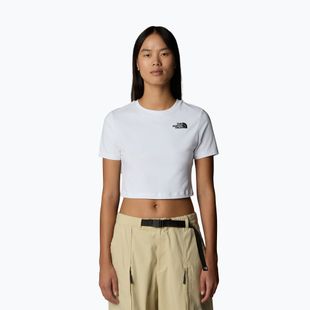 Tricou pentru femei The North Face Essential Cropped Slim Tee tnf white