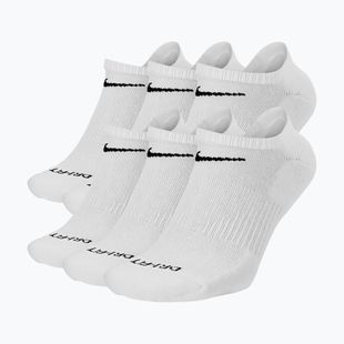 Șosete pentru bărbați Nike Everyday Plus Cushioned No Show 6 perechi white/black
