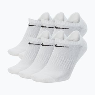 Șosete Nike Everyday Cushioned No-Show 6 perechi white/black