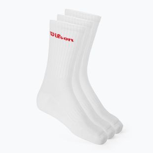 Șosete Wilson Crew Logo 3 perechi bright white