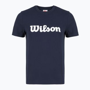 Tricou de tenis pentru femei Wilson Team Graphic Script W classic navy script