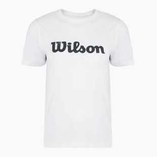Tricou de tenis pentru femei Wilson Team Graphic Script W scris alb strălucitor