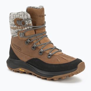 Cizme de drumeție pentru femei Merrell Siren 4 Thermo Mid Zip WP tobacco