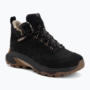 Încălțăminte de drumeție pentru femei Merrell Maob Speed 2 Leather Mid Black