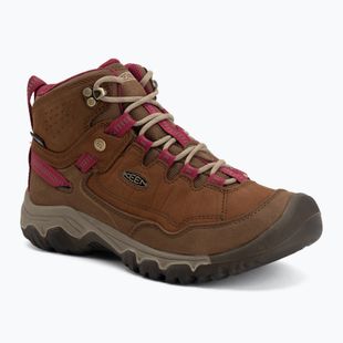 Încălțăminte de trekking pentru femei KEEN Targhee IV Mid Wp bison/beaujolais