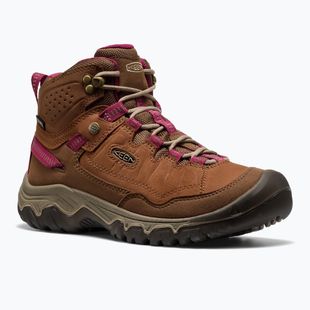 Încălțăminte de trekking pentru femei KEEN Targhee IV Mid Wp bison/beaujolais
