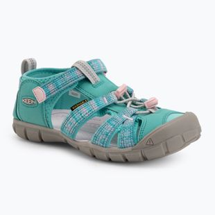Sandale pentru juniori KEEN Seacamp II CNX bright aqua/giggle pink