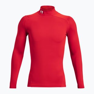 Longsleeve de antrenament pentru bărbați Under Armour Comp Mock UA Armour red/white