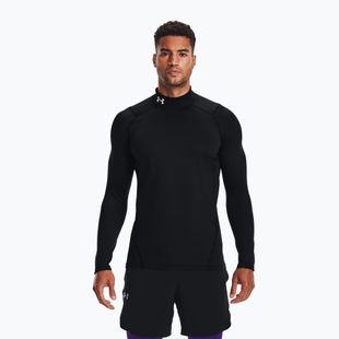 Longsleeve de antrenament pentru bărbați Under Armour Comp Mock UA Armour black/white