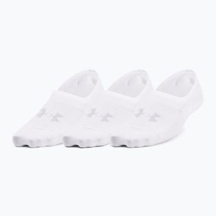 Șosete de antrenament pentru femei Under Armour Breathe Lite Ultra Low 3P white/white/mod gray